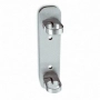 Mocowanie słupka boczne Ø42,4 mm, wysokie 180 mm, stal nierdzewna AISI 304, Poler